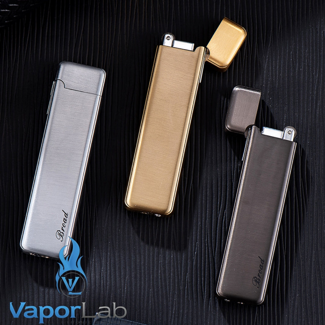 korek api besi slim design gas mudah diisi ulang pemantik roda batu api classic slim refillable gas lighter BROAD original 3921