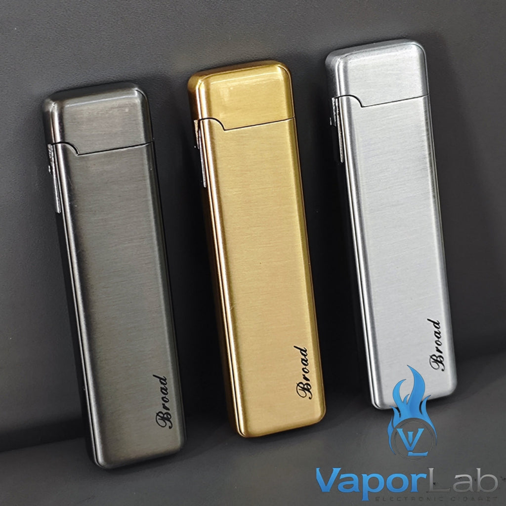 korek api besi slim design gas mudah diisi ulang pemantik roda batu api classic slim refillable gas lighter BROAD original 3921