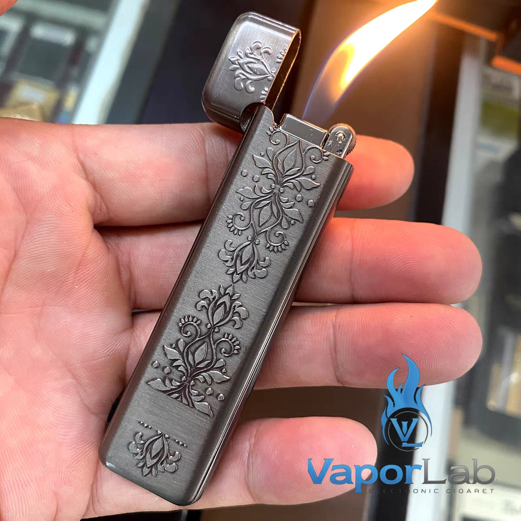 korek api besi slim design gas mudah diisi ulang pemantik roda batu api classic slim refillable gas lighter BROAD original 3921