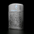 mancis korek api bara isi ulang gas BROAD batik jet torch refillable gas metal lighter classic design
