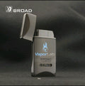mancis korek api bara merah isi ulang gas BROAD jet torch refillable gas metal lighter BD226 dengan indikator kaca