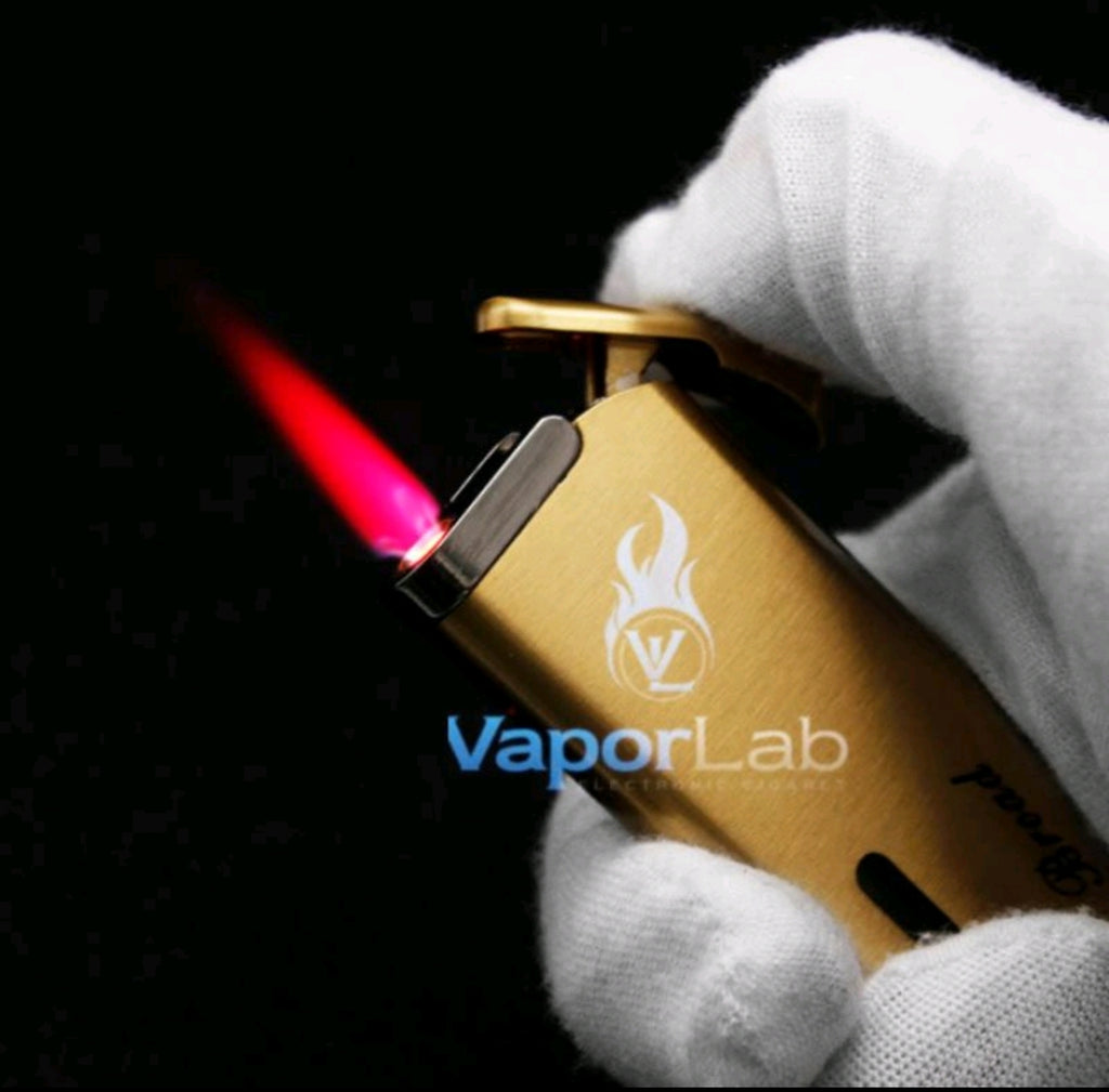 mancis korek api bara merah isi ulang gas BROAD elegant slim design refillable gas lighter dengan kaca indikator
