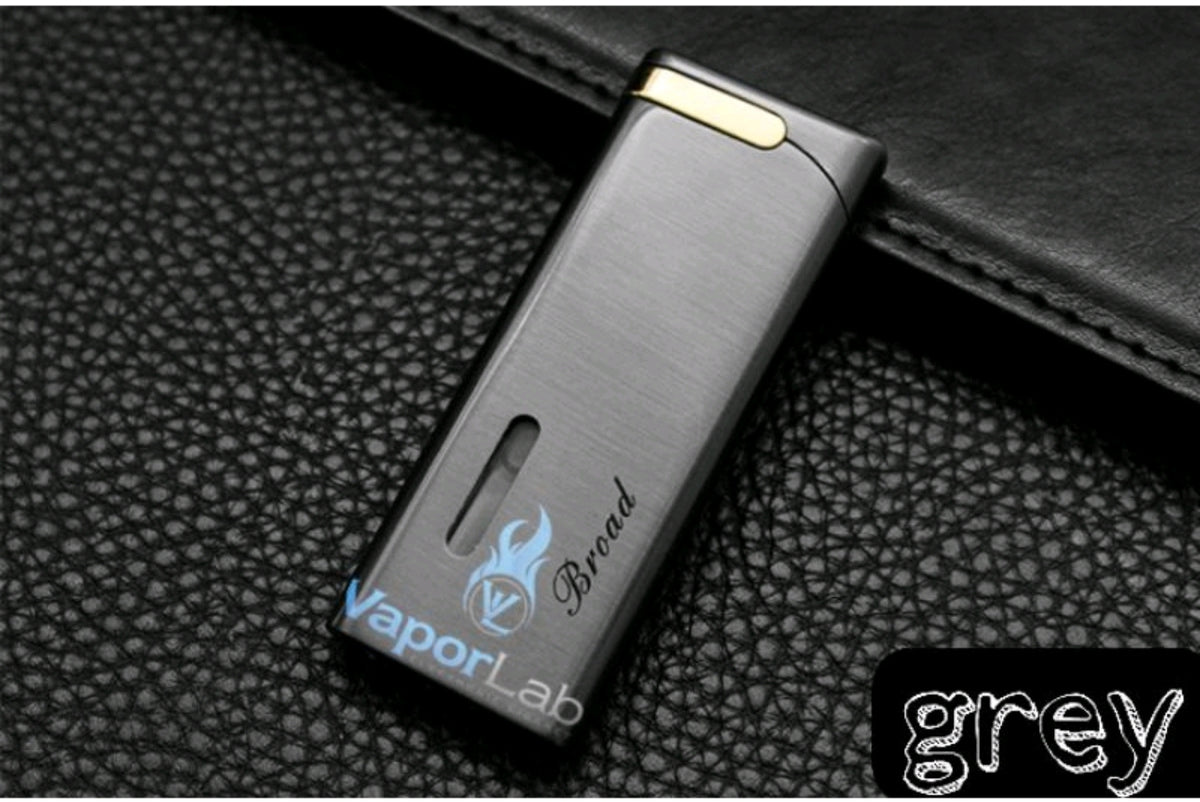 mancis korek api bara merah isi ulang gas BROAD elegant slim design refillable gas lighter dengan kaca indikator