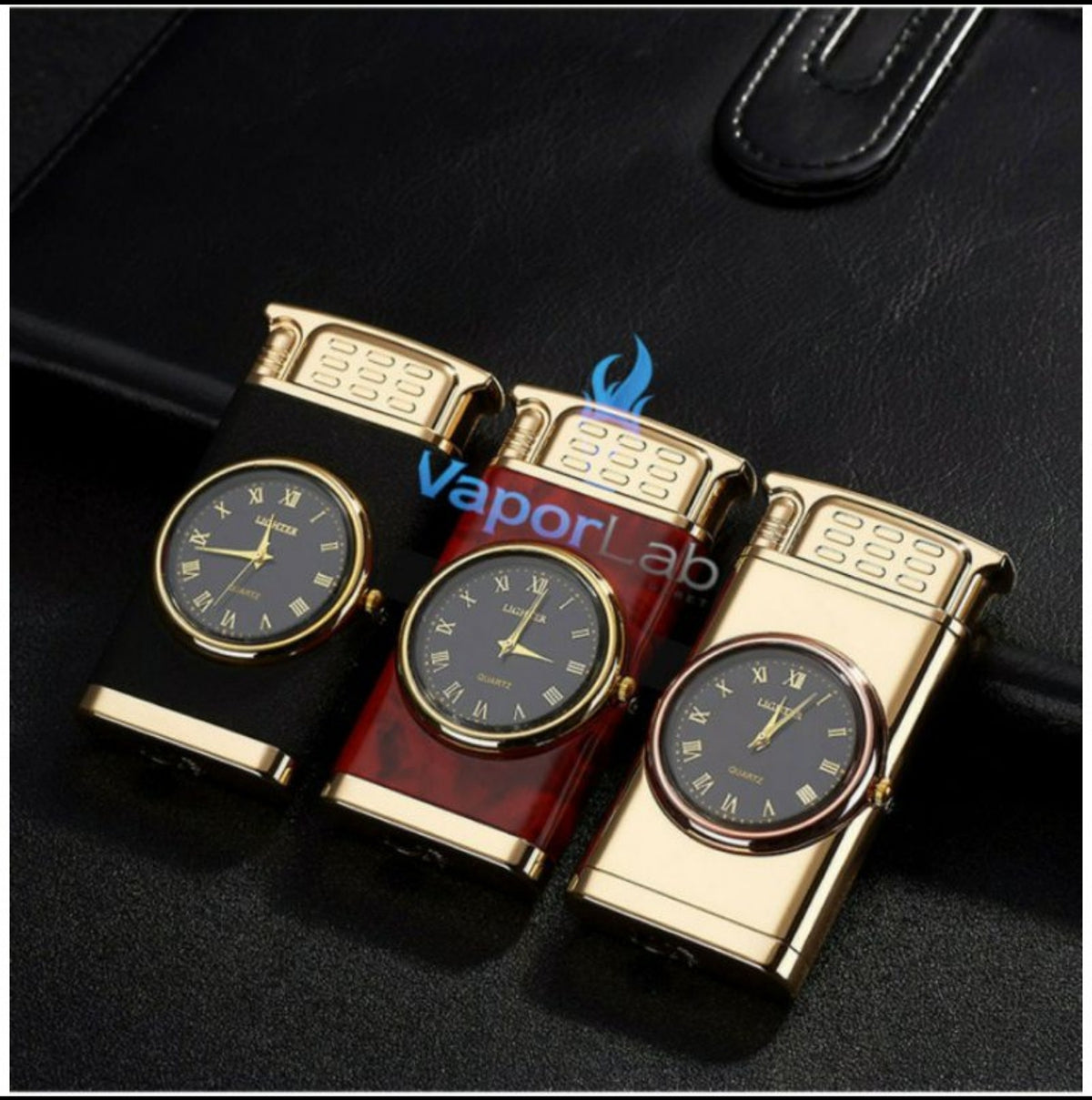 korek api gas bisa isi ulang bara las model jam watch refillable gas lighter unik elegant