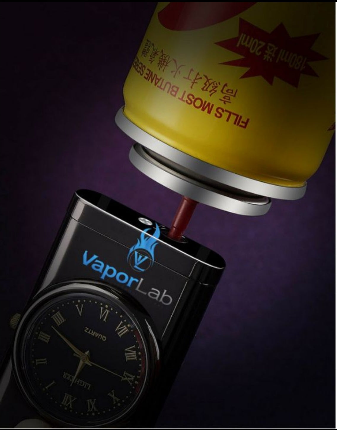 korek api gas bisa isi ulang bara las model jam watch refillable gas lighter unik elegant
