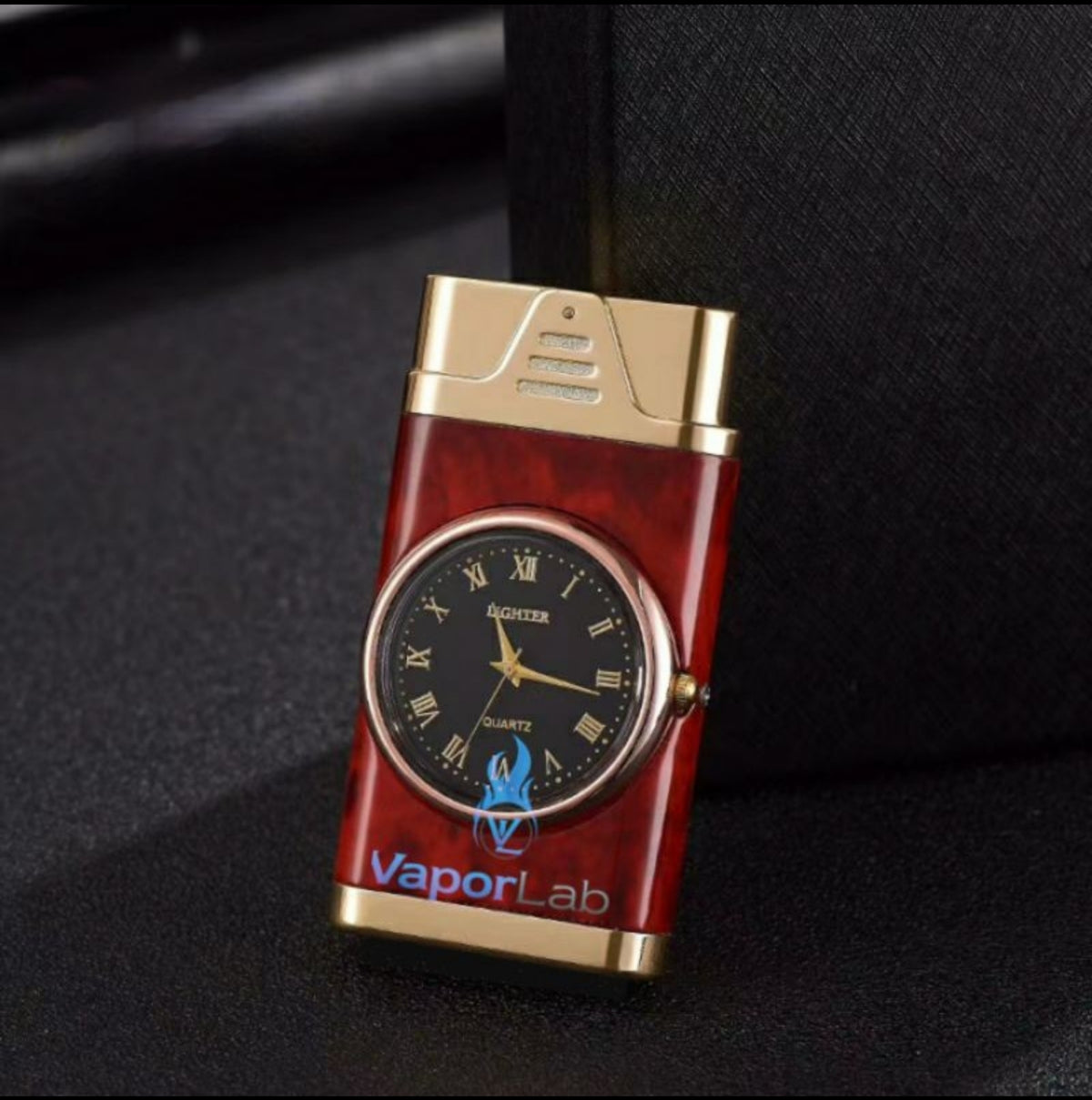 korek api gas bisa isi ulang bara las model jam watch refillable gas lighter unik elegant