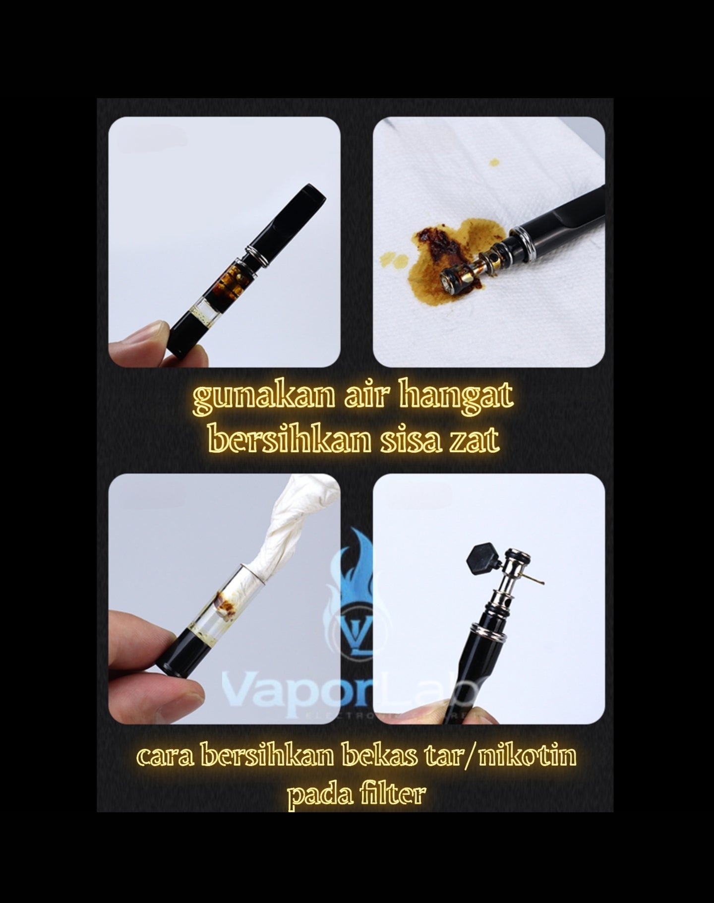 Filter penyaring zat bahaya di rokok bisa di cuci ulang reusable washable cigarette filter holder all size universal 2444 YAJUE 208