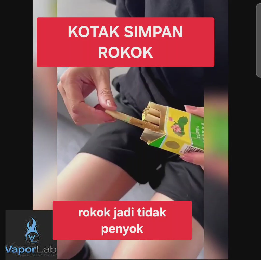kotak box tempat simpan rokok universal all size bahan besi metal stainless dan kulit imitasi cigarette case murah polos