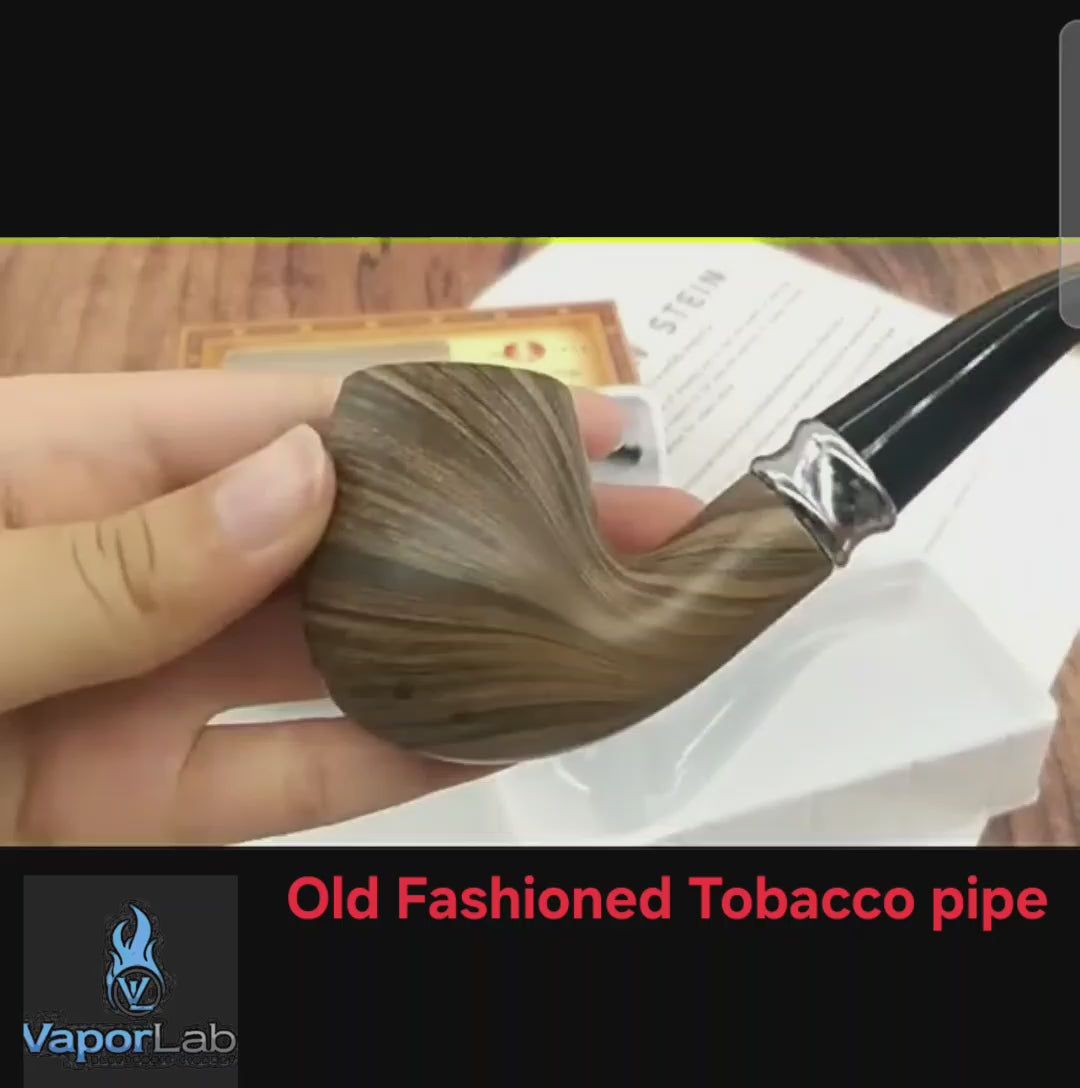 Pipa cangklong tembakau model kayu jadul popeye old fashioned tobacco resin smoke pipe 1983