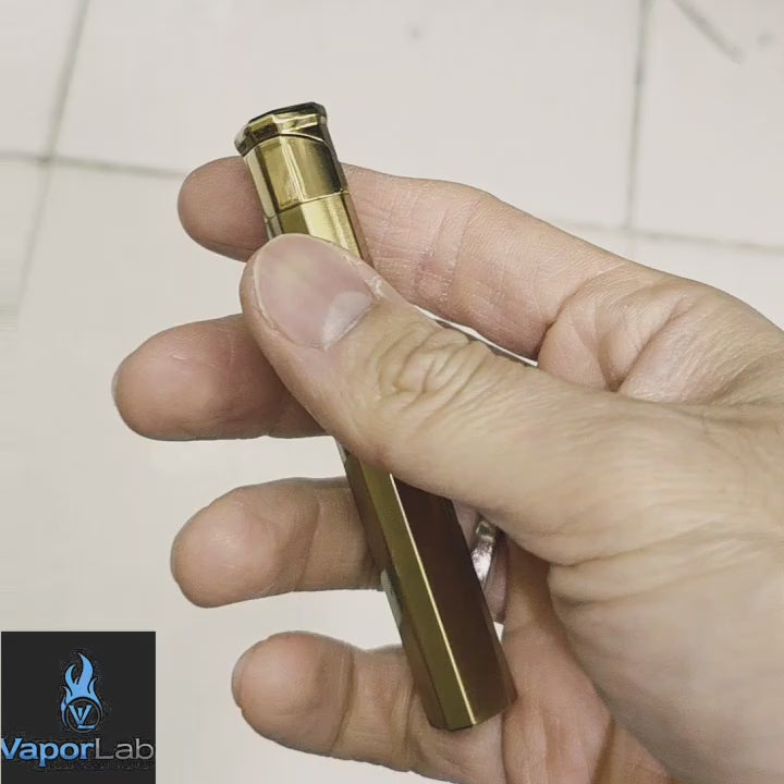 korek api besi slim design ramping tipis batang rokok metal refillable gas lighter dapat diisi ulang elegant polos