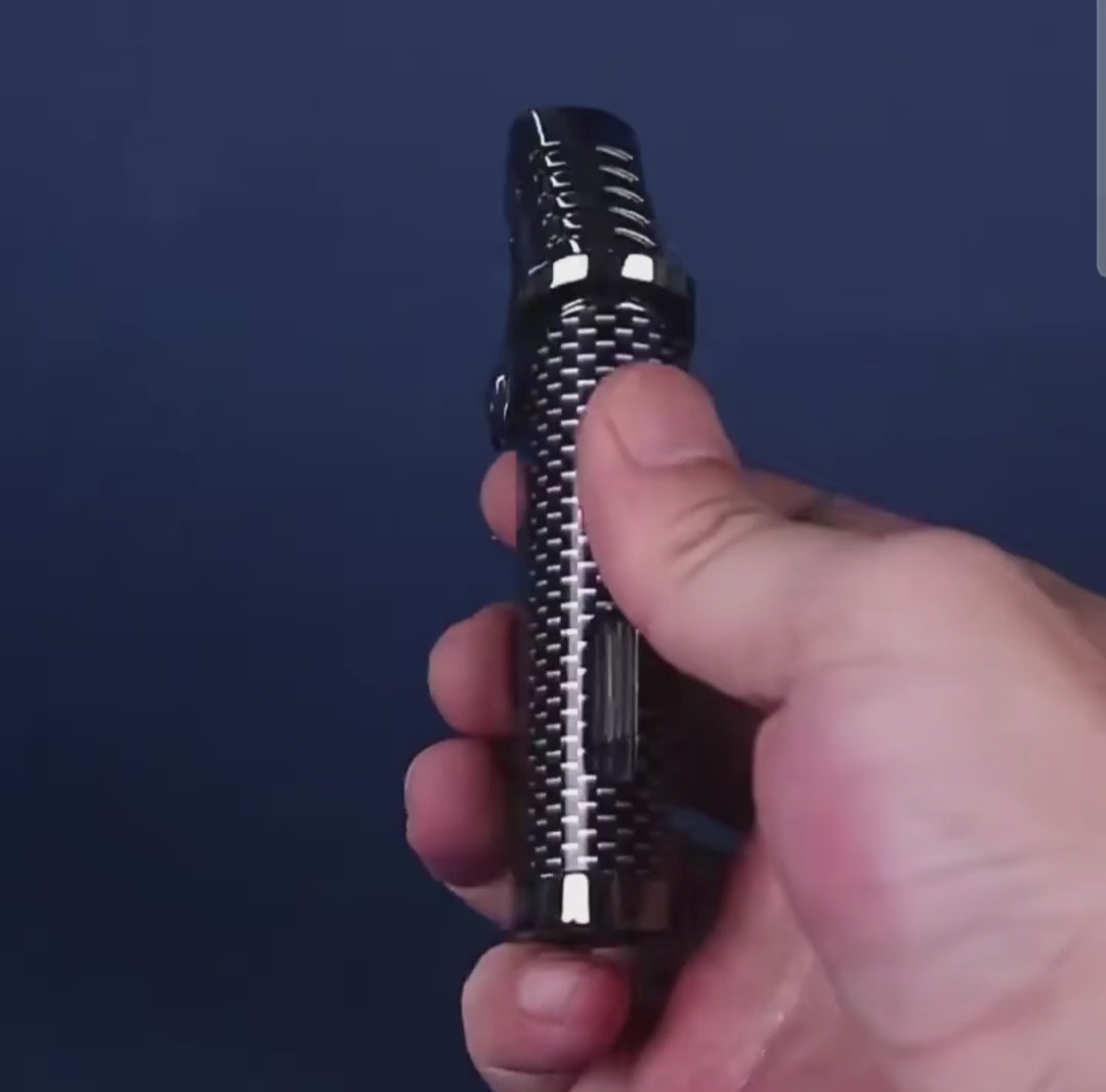 korek api bara las HONEST triple jet flame torch refillable gas cigar lighter with giftbox ada indikator gas