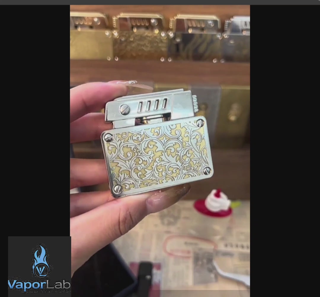 korek api metal classic pakai sumbu batu api isi minyak premium vintage  retro oil lighter CHIEF windproof with giftbox