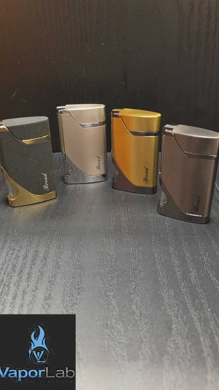 mancis korek api bara merah BROAD ada indikator transparant gas refillable red jet torch lighter windproof