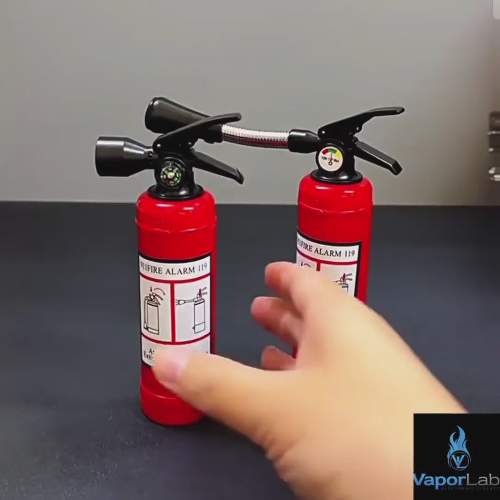 korek api bara las unik lucu model tabung pemadam apar jet torch fire extinguisher refillable gas lighter