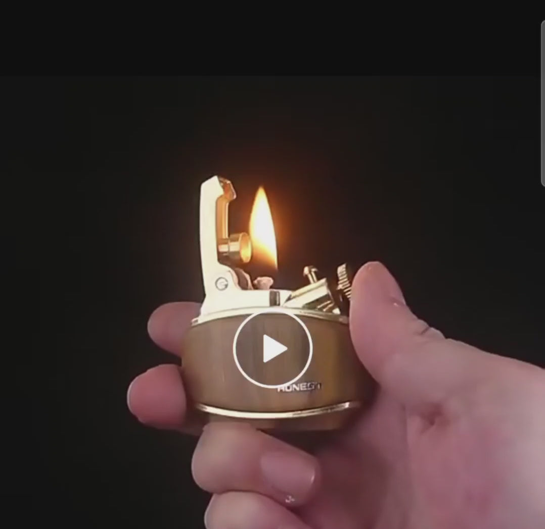 korek api classic sumbu minyak vintage retro old fashioned oil lighter with gift box HONEST