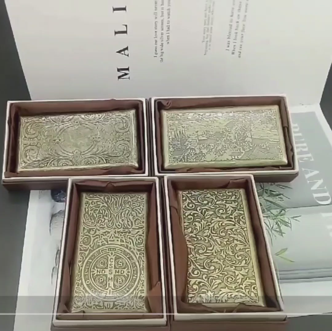 kotak tempat simpan rokok bahan perunggu tebal vintage classic premium copper cigarette case all size universal