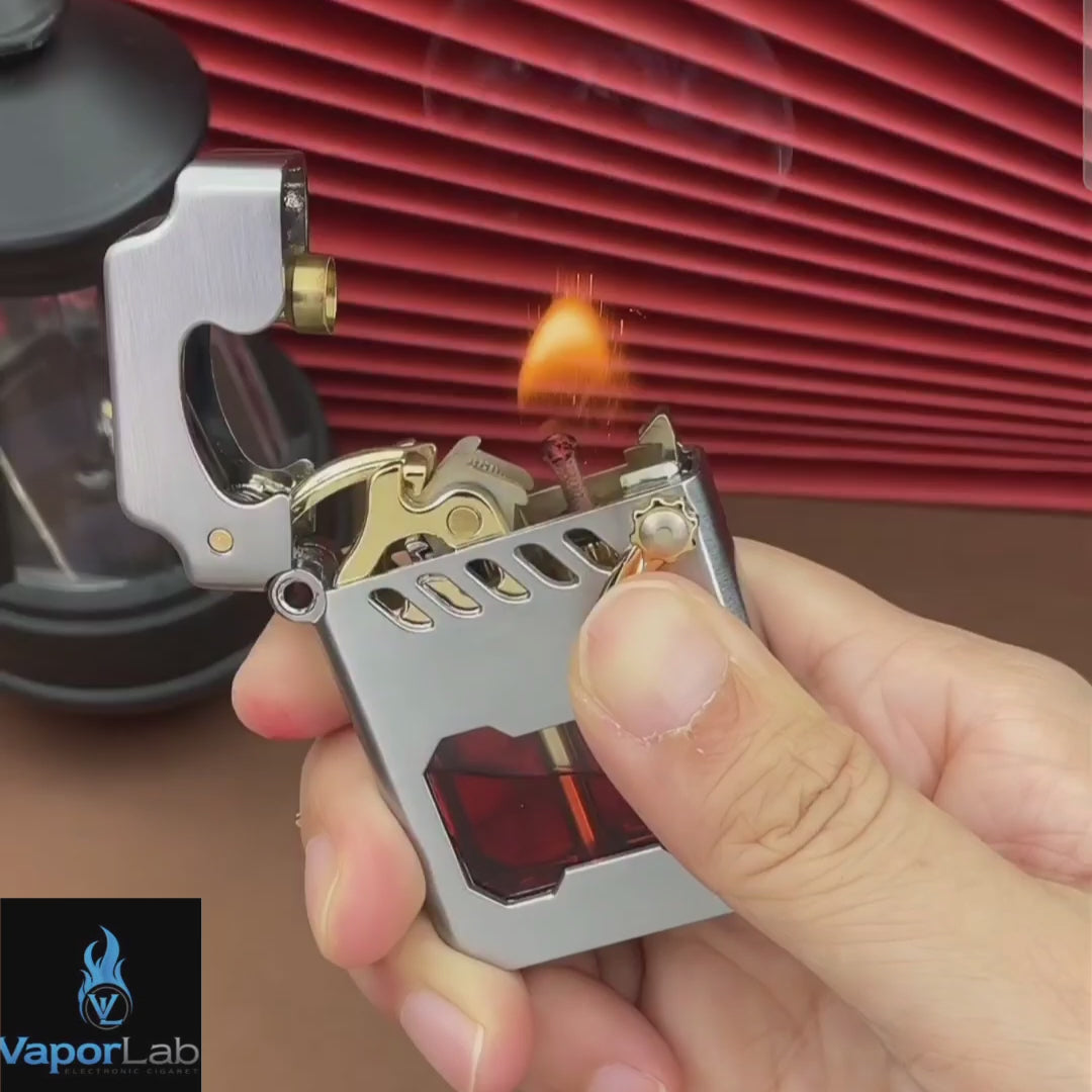 korek api zorro 786 pakai sumbu minyak classic vintage retro oil kerosene lighter with giftbox and transparant glass tank