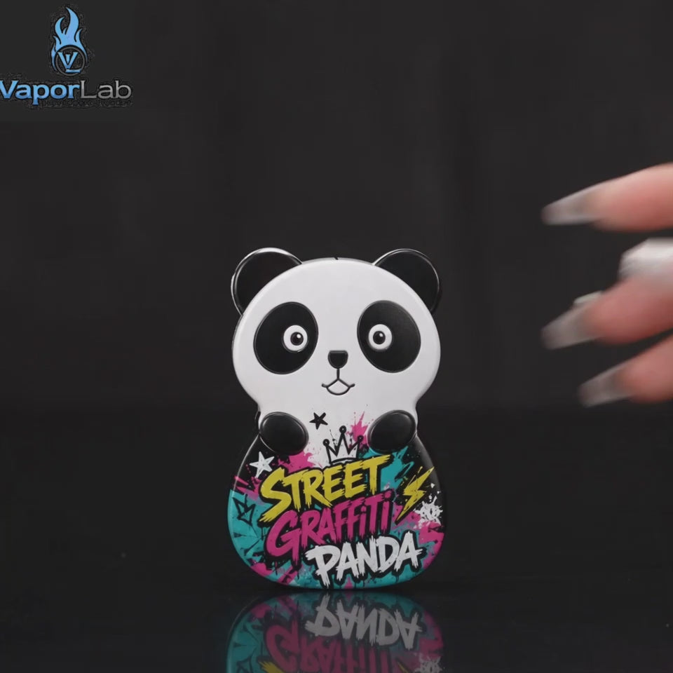 korek api lucu gas mudah diisi ulang ada bukaan botol model panda motif unik dengan indikator gas kaca 3850