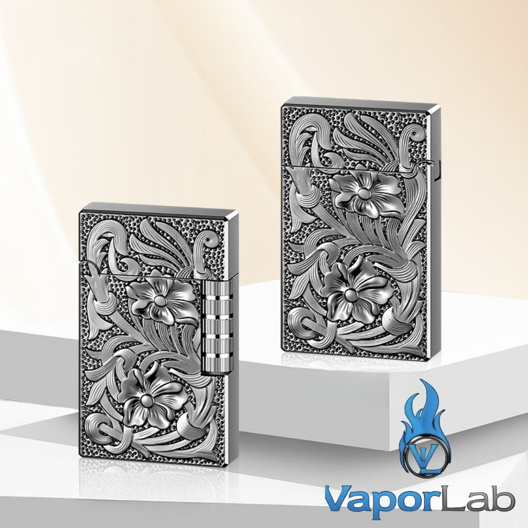 korek api ukiran classic gesek roda ada denting vintage refillable gas lighter DIKANG dapat diisi ulang model dupon