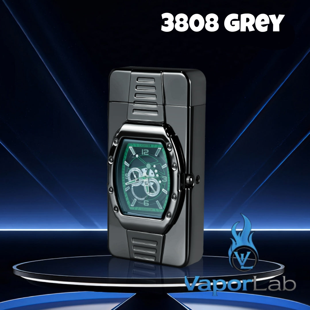 korek api gas bara las model jam jet torch watch refillable gas lighter with gift box mewah