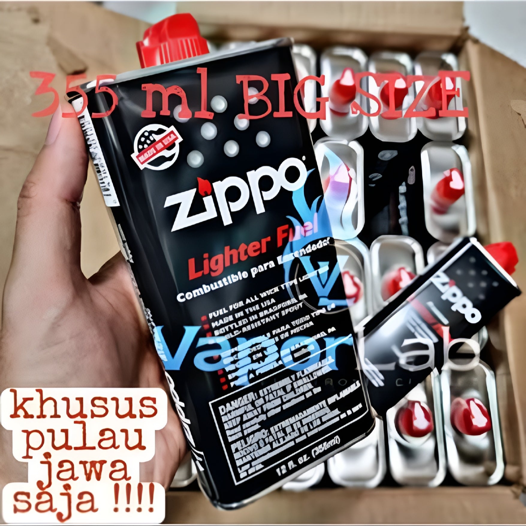 Refill Cairan isi ulang minyak zippo original 133ml dan 355ml authentic genuine zippo oil for oil cotton classic lighter