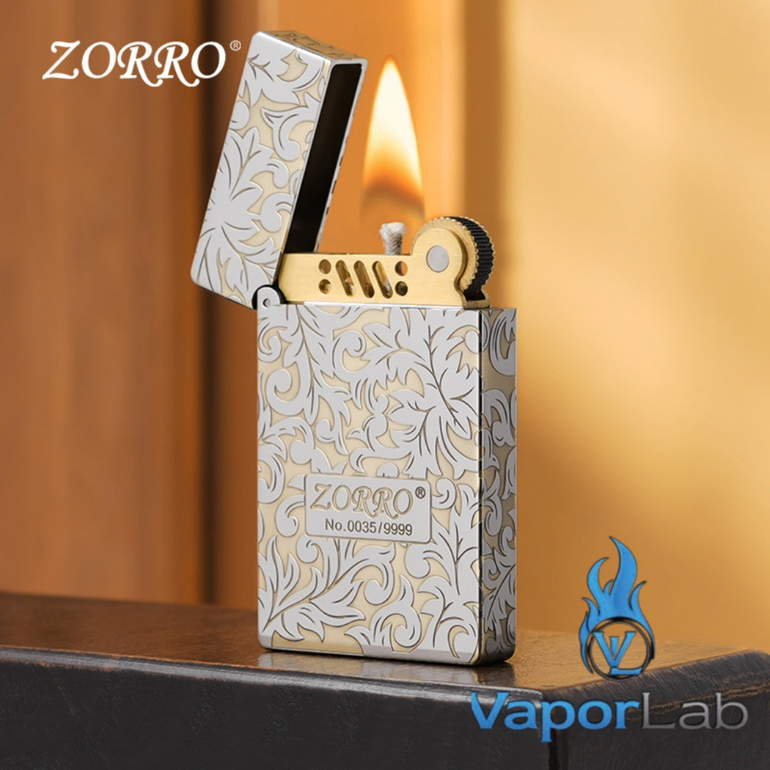 korek api minyak sumbu kapas zorro 799 original brass ada denting vintage oil classic lighter slim full ukiran limited edition