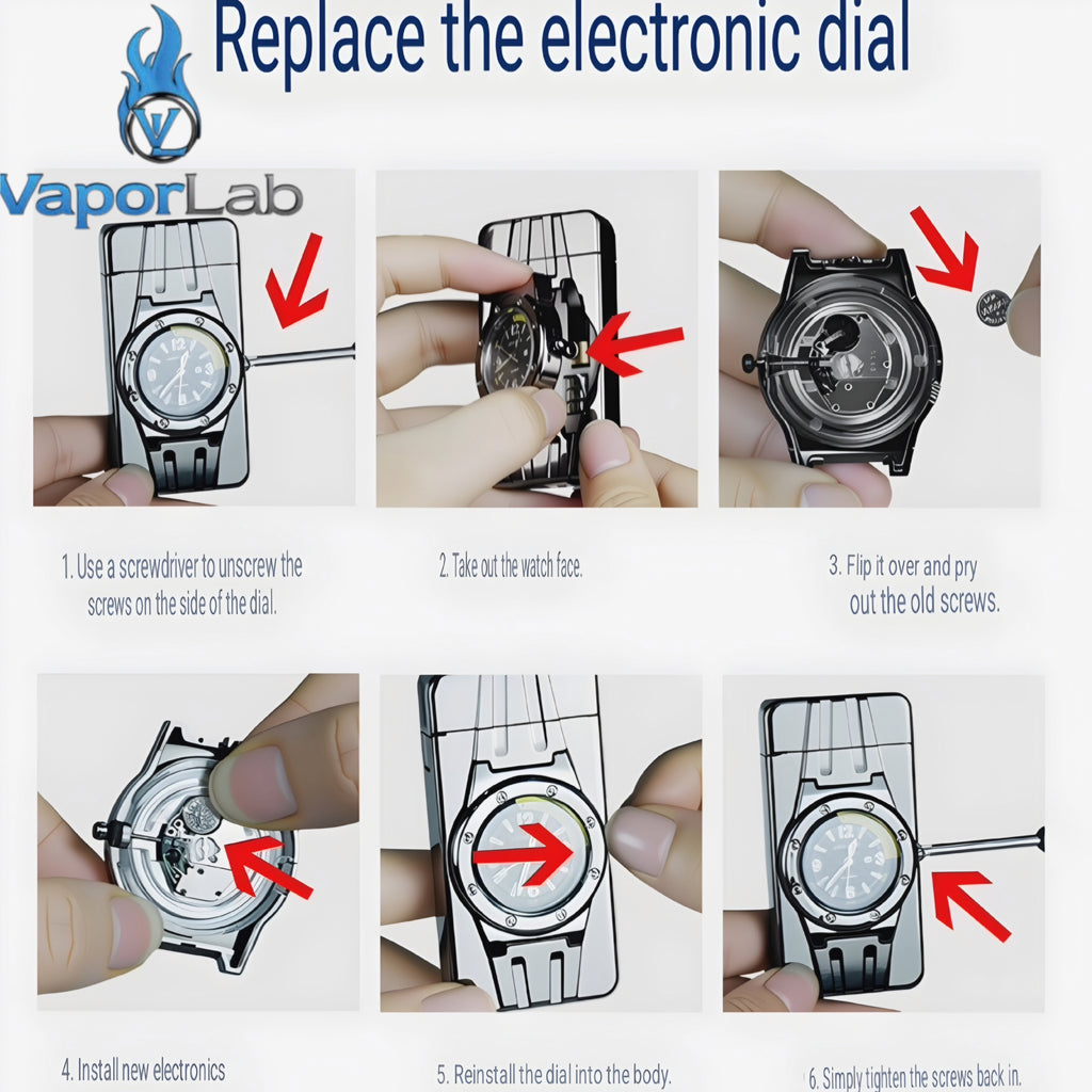 korek api gas bara las model jam jet torch watch refillable gas lighter with gift box mewah