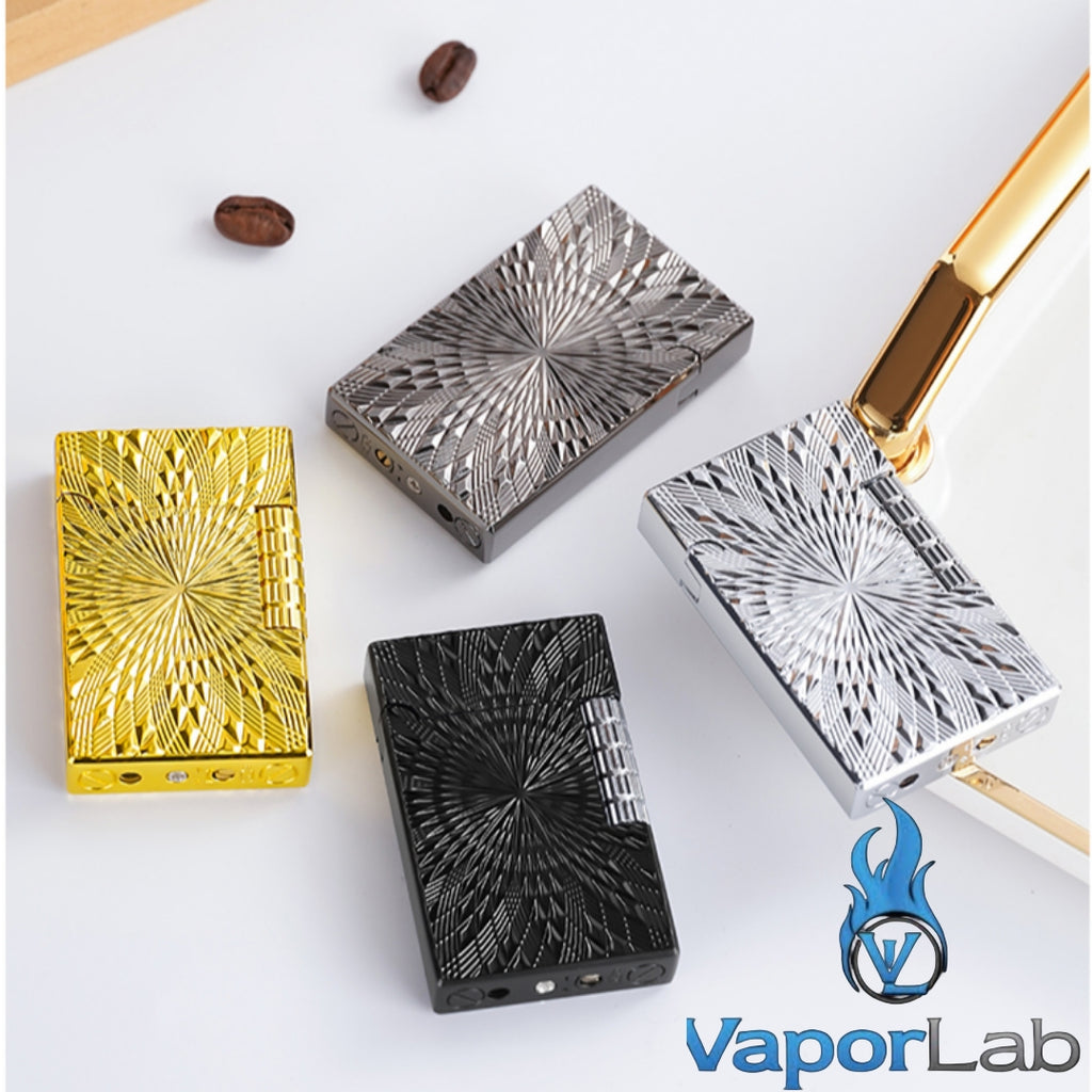 korek api ukiran classic gesek roda ada denting vintage refillable gas lighter DIKANG dapat diisi ulang model dupon