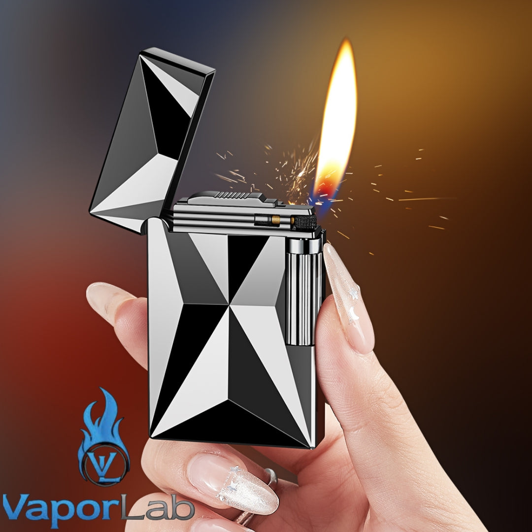 korek api ukiran classic gesek roda ada denting vintage refillable gas lighter DIKANG dapat diisi ulang model dupon