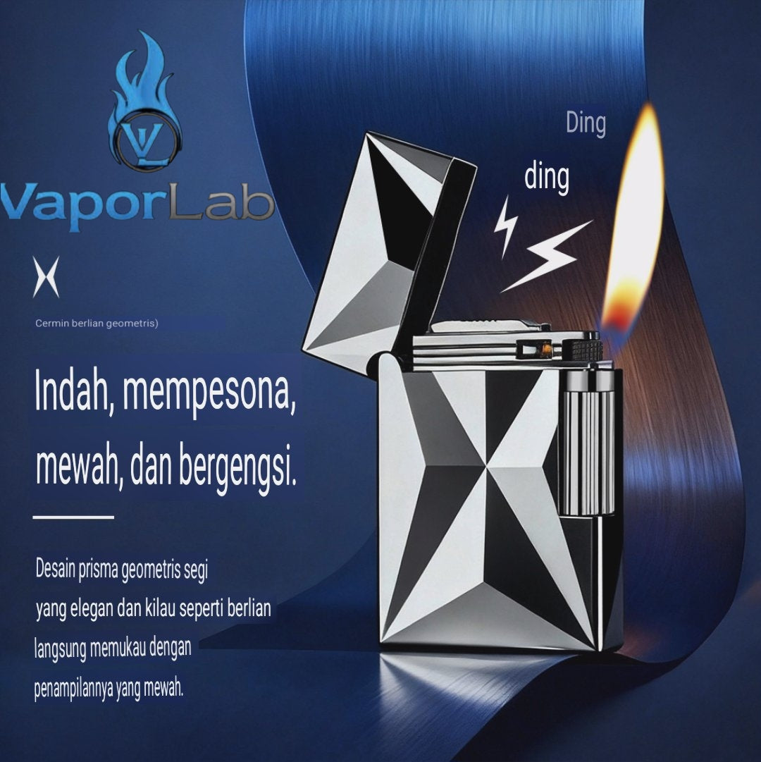 korek api ukiran classic gesek roda ada denting vintage refillable gas lighter DIKANG dapat diisi ulang model dupon
