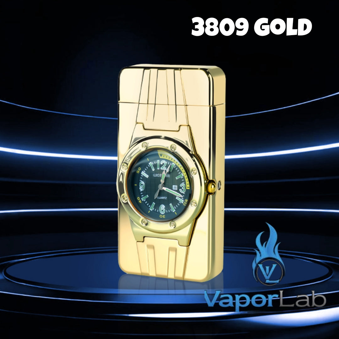 korek api gas bara las model jam jet torch watch refillable gas lighter with gift box mewah