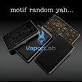 kotak box tempat simpan rokok universal all size bahan besi metal stainless dan kulit imitasi cigarette case murah polos