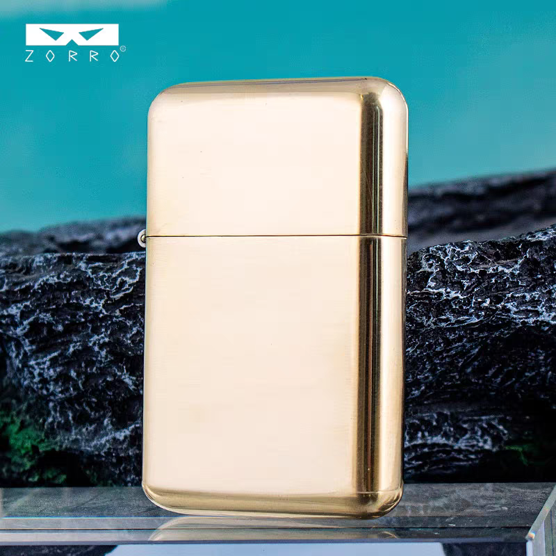 korek api slim zorro 790 original ada denting refill minyak sumbu kapas vintage brass oil classic lighter