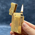korek api pakai sumbu classic ada denting ROWENTA original vintage oil lighter model mermaid gold sanji one piece R10