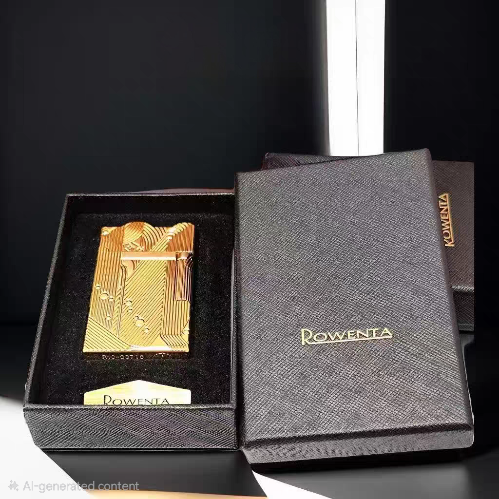 korek api pakai sumbu classic ada denting ROWENTA original vintage oil lighter model mermaid gold sanji one piece R10
