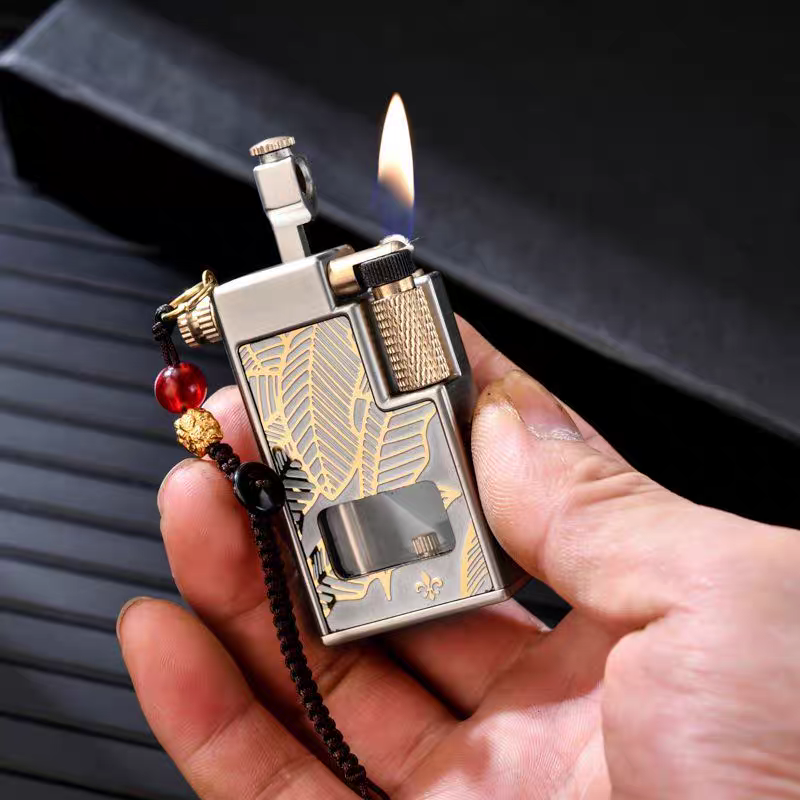 korek api classic sumbu kapas minyak vintage kerosene oil lighter original CHIEF 706 dengan kaca indikator transparant retro