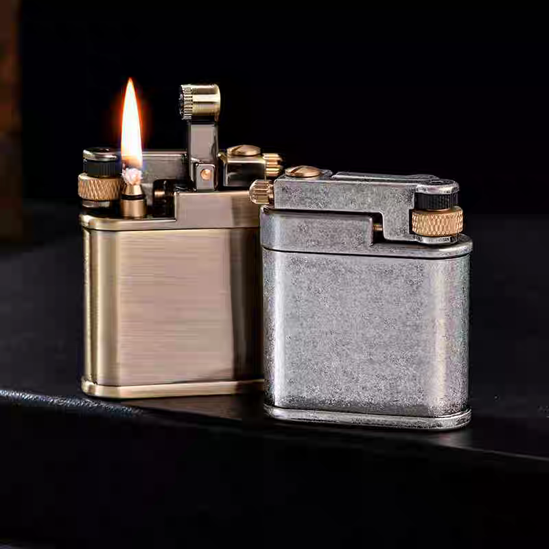 korek api classic sumbu kapas minyak vintage kerosene retro oil lighter original CHIEF 311 gift box full brass