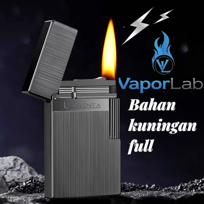 korek api pakai refill minyak sumbu classic roda ada denting ROWENTA original brass vintage classic oil kerosene lighter R10 with crisp sound