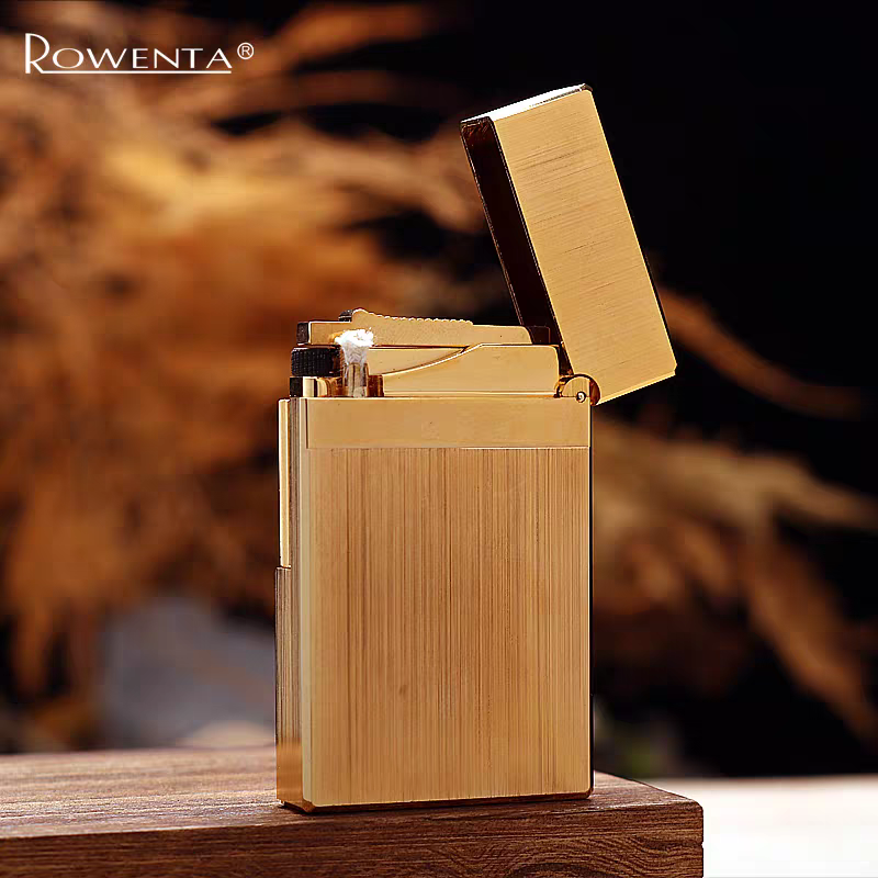 korek api pakai refill minyak sumbu classic roda ada denting ROWENTA original brass vintage classic oil kerosene lighter R10 with crisp sound