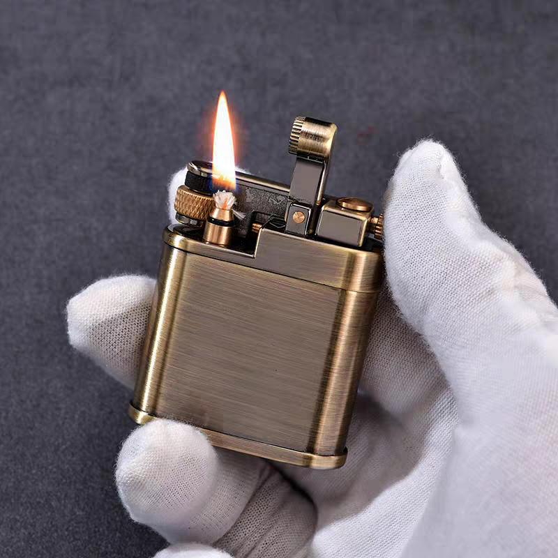 korek api classic sumbu kapas minyak vintage kerosene retro oil lighter original CHIEF 311 gift box full brass