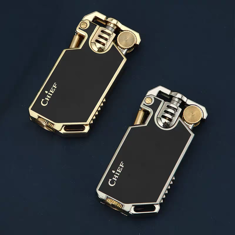 korek api minyak sumbu roda classic vintage CHIEF CF-713 original retro oil kerosene lighter premium quality design