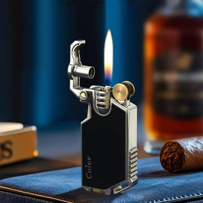 korek api minyak sumbu roda classic vintage CHIEF CF-713 original retro oil kerosene lighter premium quality design